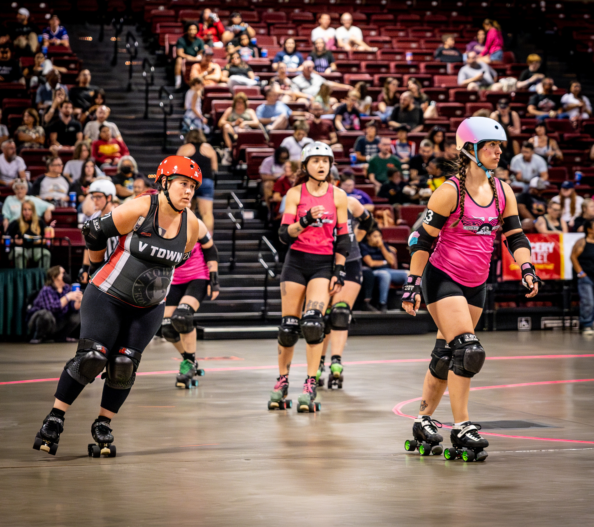 V Town Roller Derby Summer Slam Thrills Fans at Visalia Convention Center